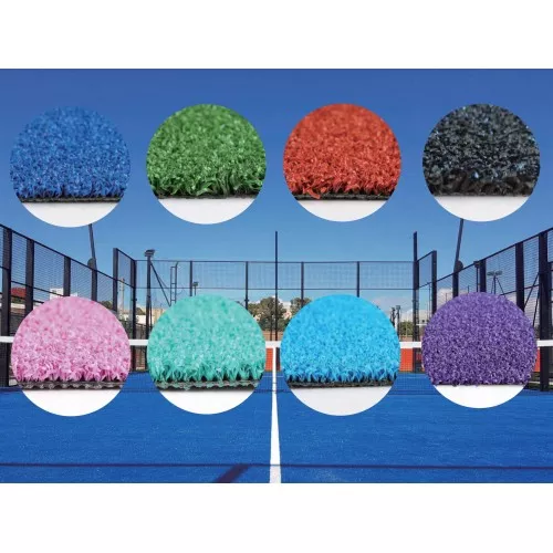 Outdoor Panoramic Tennis Court Equipment with PU Backing Artificial Grass Hot Dip Steel and Glass Materials for Padel Court