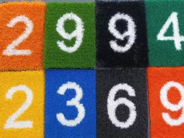 Customized Number Grass