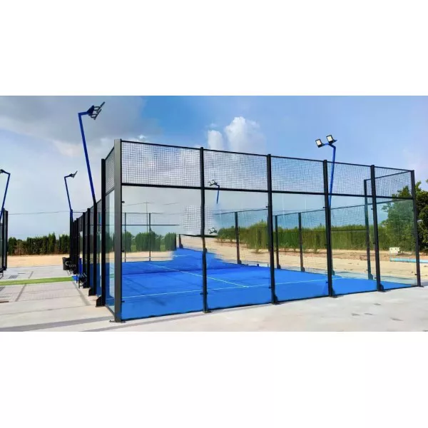 Factory Padel Tennis Court for All-Weather Play Wind & Rain Resistant Design Panoramic Padel Court
